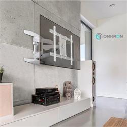 ONKRON TV OLED vysúvny a otočný držiak na stenu 40"až 75" , max 46 kg, biely