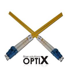 Optický  duplex kabel 09/125, LC/LC, LSOH, (OS2), G657A, 0,5m