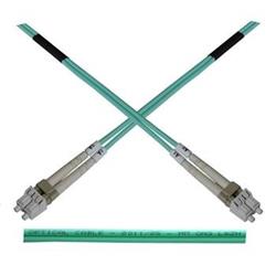 Optický  duplex kabel MM 50/125, LC/LC, LSOH, (OM3), 0,5m