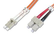 Optický patch kábel duplex LC-SC 62,5/125 - 10m