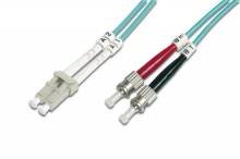 Optický patch kabel duplex LC-ST 50/125 MM 2m OM3