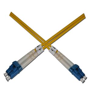 Optický patchkabel duplexní, LC-LC 9/125um SM,0,25m, OS2