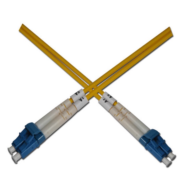 Optický patchkabel duplexní, LC-LC 9/125um SM, 7m, OS2