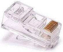 Optix konektor RJ45 cat. 5e UTP pre drôt, 100 ks