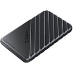 Orico externý box pre 2,5'' SATA HDD/SSD s USB-C 3.1, čierna