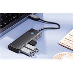 Orico hub 4v1 USB-C na 2x USB-A + 1x USB-C + 1x PD100W, čierna