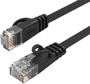 Orico patch kábel RJ45, cat. 6, UTP, 5,0m, čierny, plochý