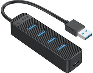 Orico TWU3 USB 3.0, 4-port hub, čierny