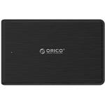 Orico U3 externý box pre 2,5'' SATA HDD/SSD s USB 3.0, čierny