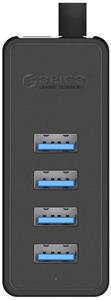 Orico USB 3.0, 4-port hub, 100cm, čierny