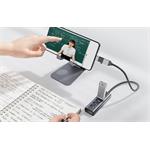 Orico USB 3.0, 4-port hub, sivý