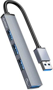 Orico USB 3.0, HUB 4-portový, sivý