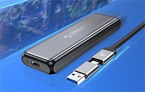 Orico USB-C/A box na disk M.2 NVMe, 10Gbps, sivý