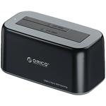 Orico USB dokovacia stanica pre 2.5" a 3.5" SATA disk, USB-C to USB-C/A, čierna