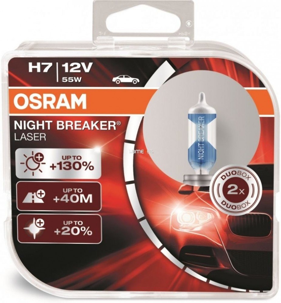 Osram Night Breaker Laser 64210NBL-HCB 55W H7 +130% 2ks/bal.
