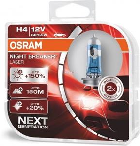Osram Night Breaker Laser H4 +150% 2ks/bal.