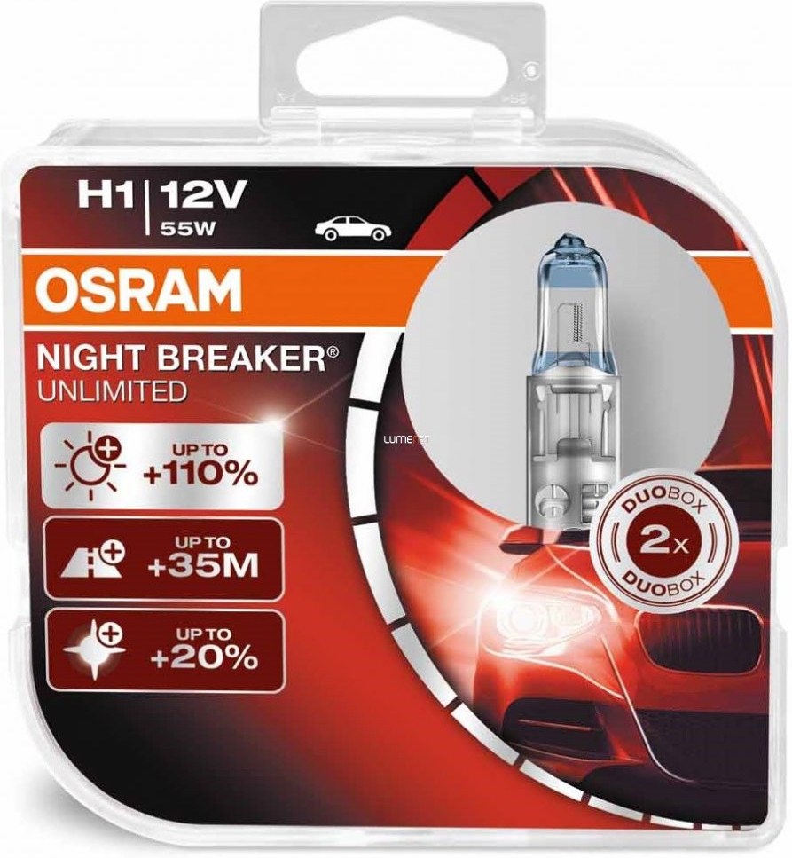 Osram Night Breaker Unlimited 64150NBU H1 +110% 2ks/bal.