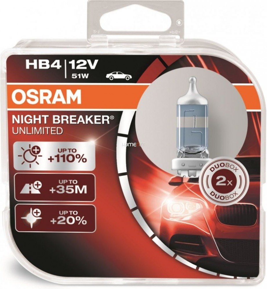 Osram Night Breaker Unlimited 9006NBU HB4 +110% 2ks/bal.