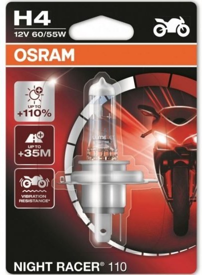 Osram Night Racer 110 64193NR1-01B H4 +110% blister