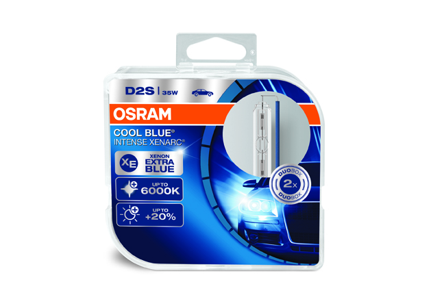 OSRAM xenonová výbojka D2S XENARC COOL BLUE INTENSE 12/24V 35W P32d-2 6000K živ.2800h (Duo-Box)
