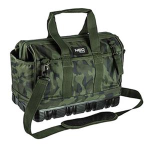 Outdoor taška, maskáčová z polyestéru, 84-322, vode odolné dno, nastaviteľné popruhy, Neo Tools