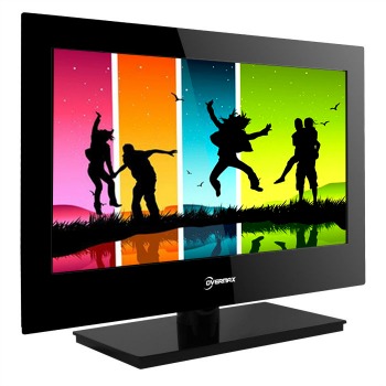 OverMax hybridná TV 15.6'' HD, 2xHDMI, DVB-T tuner, čierna