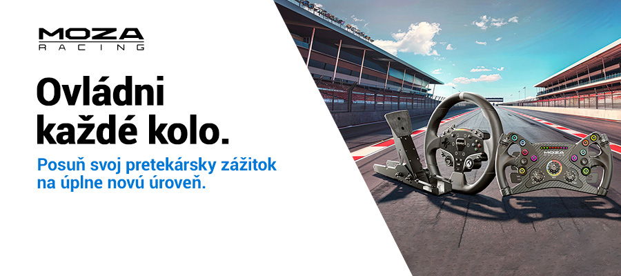 Ovládni každé kolo s Moza Racing!