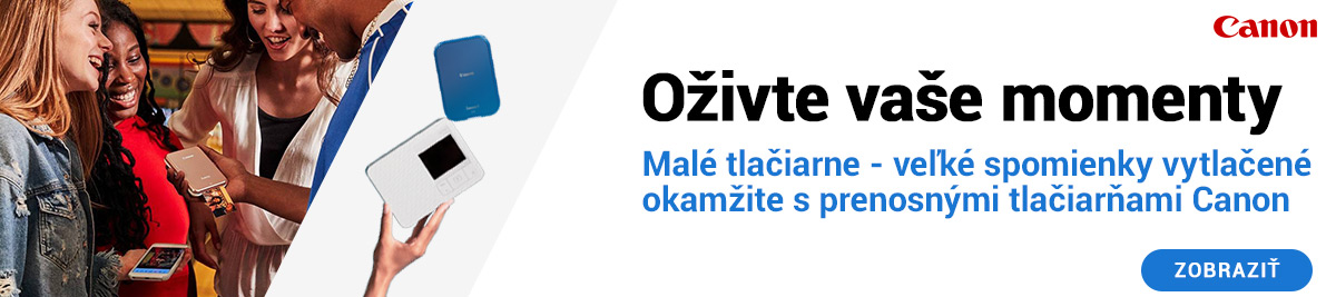 Oživte svoje okamihy s prenosnými a vreckovými tlačiarňami Canon!