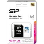 Pamäťová karta MicroSD TF_SDXC UHS-I Superior Pro, 64GB, (SP064GBSTXDU3V20AB)