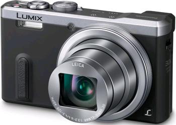 Panasonic DMC-TZ60EP-SA + stativ, brašna a baterie, stříbrná