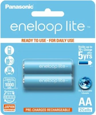 Panasonic Eneloop Lite AA 950 mAh nabíjacie batérie, 2ks