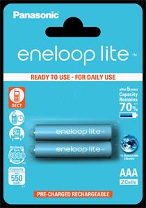 Panasonic Eneloop Lite AAA 550mAh nabíjacie batérie, 2ks