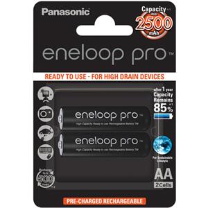 Panasonic Eneloop Pro AA 2500mAh nabíjacie batérie, 2ks