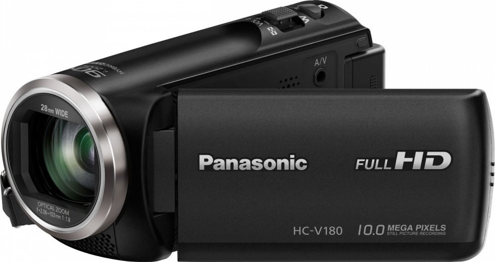 Panasonic HC-V180 (Full HD kamera, 1MOS, 50x zoom od 28mm, 2,7" LCD)