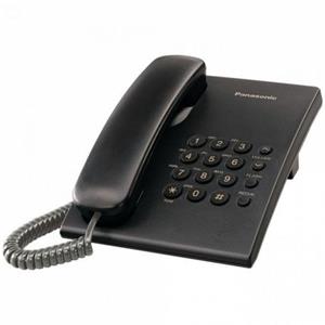PANASONIC KX-TS500FXB, stolový 1 linkový telefón, čierne prevedenie