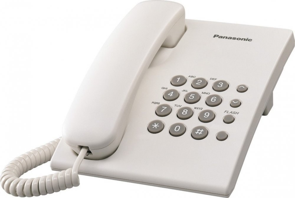 Panasonic KX-TS500FXW - jednolinkový telefon, bílý