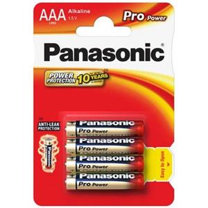 Panasonic Pro Power Alkaline batérie R03/AAA, 4 ks, Blister
