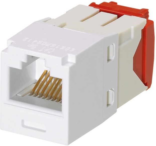 Panduit Keystone Jack, cat.5e, UTP biela