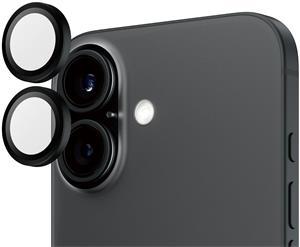 PanzerGlass, Ochranný kryt objektívu Hoops pre iPhone 16/16 Plus, čierna