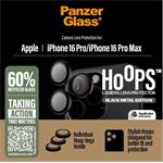 PanzerGlass, Ochranný kryt objektívu Hoops pre iPhone 16 Pro/16 Pro Max, čierna