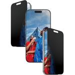 PanzerGlass, Tvrdené sklo UWF 2-Way Privacy s aplikátorom pre iPhone 17/16 Pro, čierna