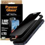 PanzerGlass, Tvrdené sklo UWF 2-Way Privacy s aplikátorom pre iPhone 17 Pro, čierna