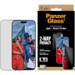 PanzerGlass, Tvrdené sklo UWF 2-Way Privacy s aplikátorom pre iPhone 17 Pro Max, čierna