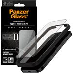 PanzerGlass, Tvrdené sklo UWF Ceramic II s aplikátorom pre iPhone 17/16 Pro, čierna