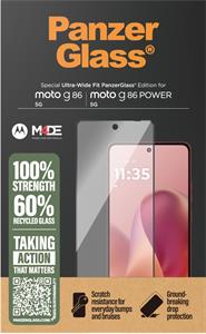 PanzerGlass, Tvrdené sklo UWF pre Motorola Moto G86 Power, čierna