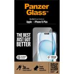 PanzerGlass, Tvrdené sklo UWF s aplikátorom pre iPhone 15 Plus, čierna