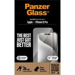 PanzerGlass, Tvrdené sklo UWF s aplikátorom pre iPhone 15 Pro, čierna