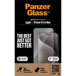 PanzerGlass, Tvrdené sklo UWF s aplikátorom pre iPhone 15 Pro Max, čierna