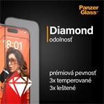 PanzerGlass, Tvrdené sklo UWF s aplikátorom pre iPhone 15 Pro Max, čierna