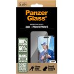 PanzerGlass, Tvrdené sklo UWF s aplikátorom pre iPhone 16/15, čierna